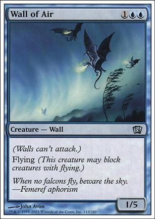 Magic the Gathering: 8th Edition (Base Set) card 113 Wall of Air