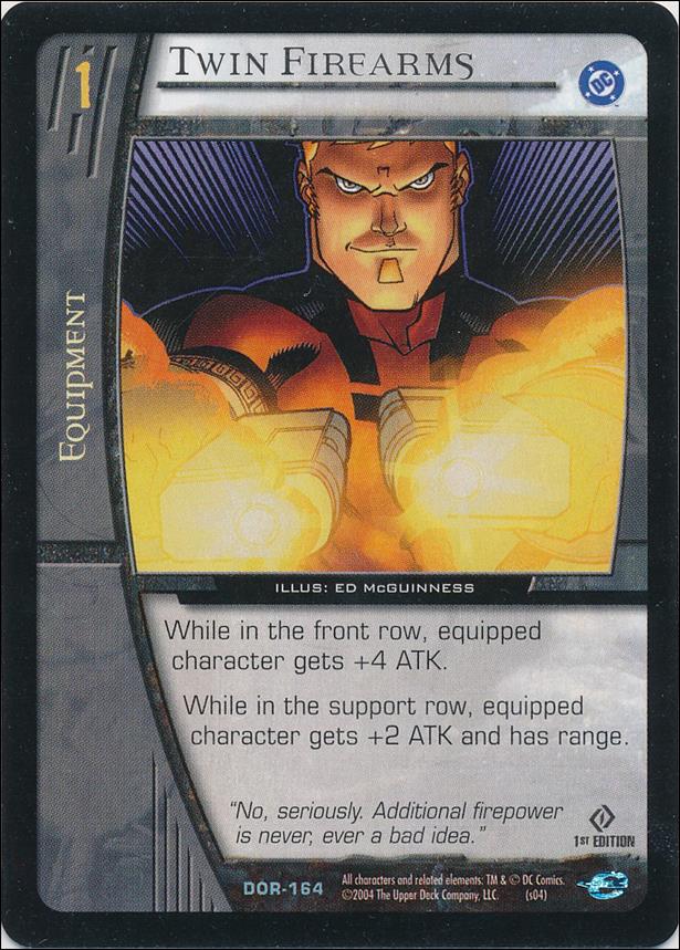 DC Origins: VS System (Base Set) card DOR-164 Twin Firearms