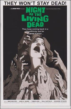 Night of the Living Dead (2010) issue 1-D Classic Black & White Cover