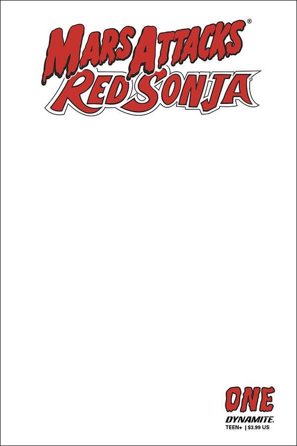 Mars Attacks Red Sonja issue 1-F Blank Authentix Cover