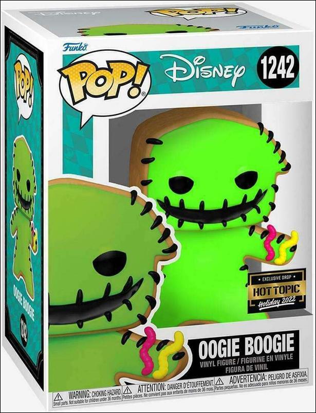 POP! Disney figure 1242 Oogie Boogie (Gingerbread) Hot Topic Exclusive