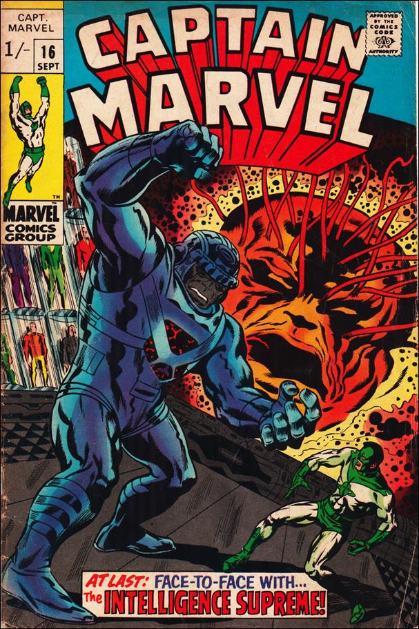 Captain Marvel (1968) issue 16-B UK Price Cover