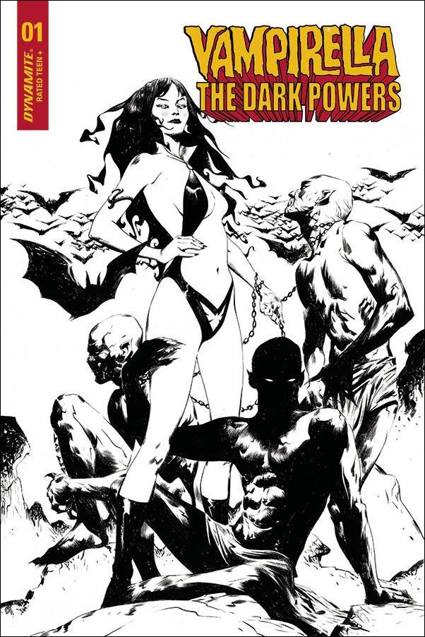 Vampirella: The Dark Powers issue 1-U Jae Lee 1:30 Black & White Demons Cover