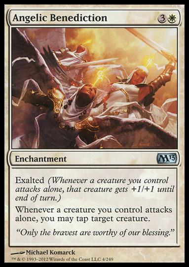 Magic the Gathering: 2013 Core Set (Base Set) card 4 Angelic Benediction