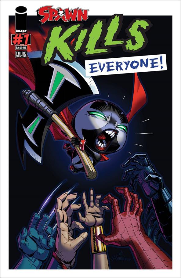 Spawn Kills Everyone! issue 1-F Third Printing Cover