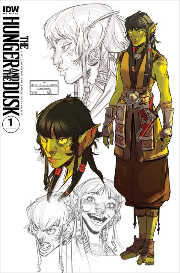 Hunger and the Dusk issue 1-E Christian Wildgoose 1:25 Character Sketch Cover
