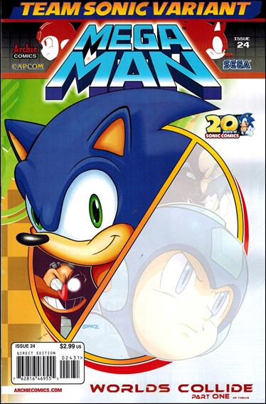 Mega Man issue 24-C Team Sonic Cover