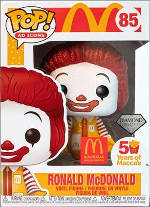 POP! Ad Icons figure 85-B Ronald McDonald Diamond Australia Exclusive