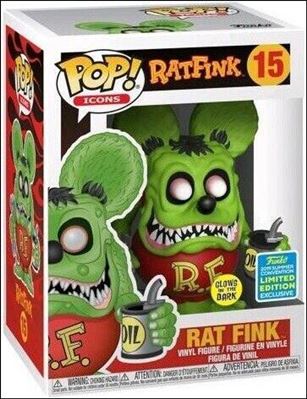 POP! Icons figure 15-B Rat Fink (Glow) Summer Convention Exclusive
