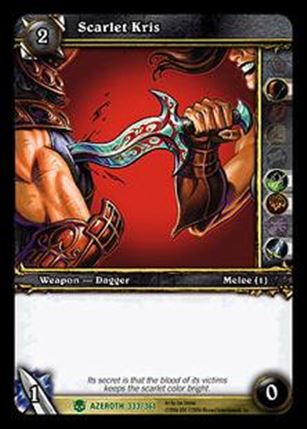World of Warcraft: Heroes of Azeroth (Base Set) card 333 Scarlet Kris