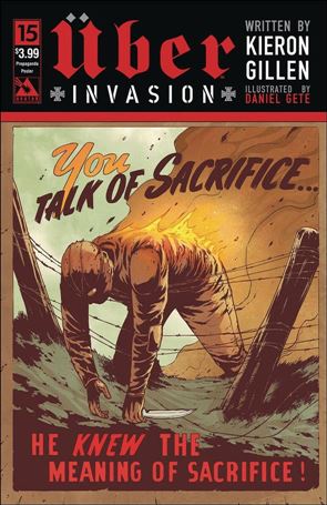 Uber: Invasion issue 15-C Daniel Gate Propaganda Poster Cover