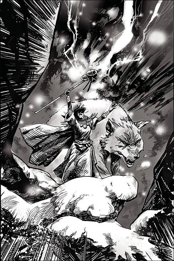 Cimmerian: Hour of the Dragon issue 4-G Garry Brown 1:30 Black & White Virgin Cover