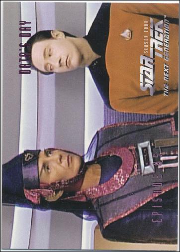 Star Trek: The Next Generation - The Episode Collection Season Four (Base Set) card 353 Data's Day, Episode 85B