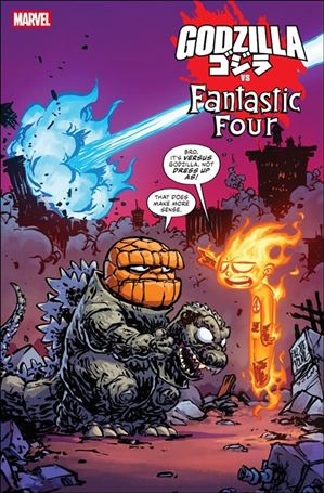 Godzilla vs. Fantastic Four issue 1-H Skottie Young Cover