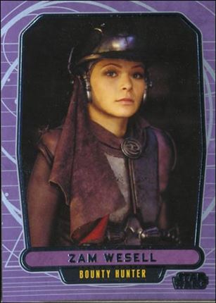Star Wars Galactic Files (Base Set) card 42 Zam Wesell Bounty Hunter