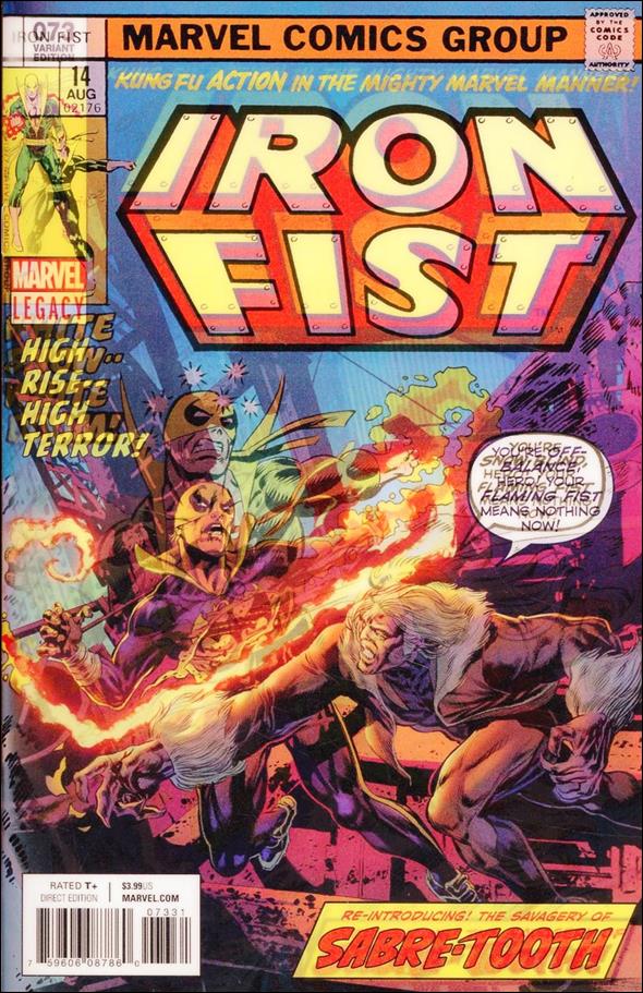 Iron Fist (1975) issue 73-B Mike Perkins Lenticular Homage Cover