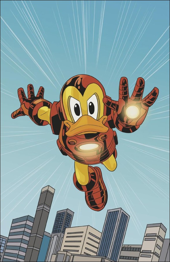 Marvel & Disney: What If...? Donald Duck Became Iron Man issue 1-F Phil Noto Virgin 1:100 Cover