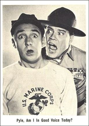 Gomer Pyle (Base Set) card 5 Pyle, Am I In Good Voice Today?