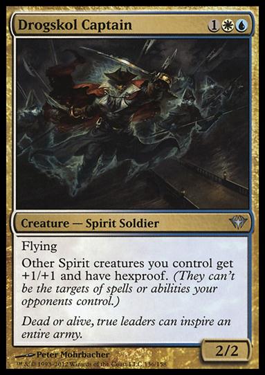 Magic the Gathering: Dark Ascension (Base Set) card 136 Drogskol Captain