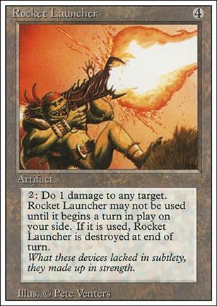 Magic the Gathering: Revised (Base Set) card 274 Rocket Launcher