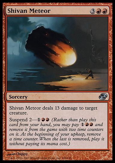 Magic the Gathering: Planar Chaos (Base Set) card 106 Shivan Meteor