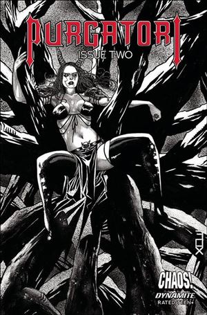 Purgatori (2021) issue 2-L Russell Fox 1:15 Black & White Cover