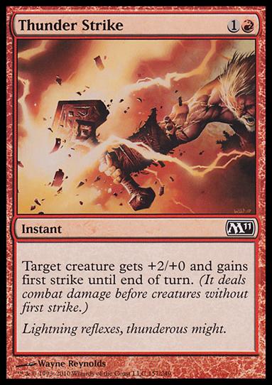 Magic the Gathering: 2011 Core Set (Base Set) card 157 Thunder Strike