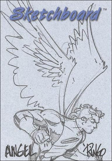 Marvel Creators Collection '98 (Sketchboard Subset) card 9 Angel (Blue)
