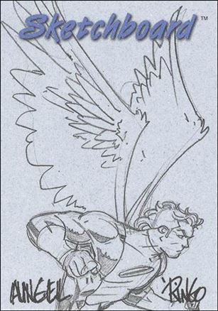 Marvel Creators Collection '98 (Sketchboard Subset) card 9 Angel (Blue)