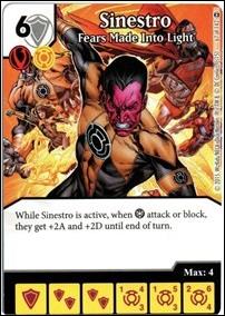 DC Comics Dice Masters War of Light card 67 Sinestro: Fears Made Into Light