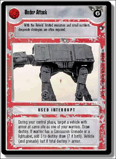 Star Wars: Hoth Limited (Base Set) card 132 Under Attack
