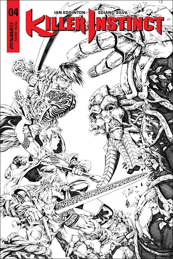 Killer Instinct (2017) issue 4-D Jonathan Lau 1:10 Black & White Cover