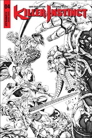Killer Instinct (2017) issue 4-D Jonathan Lau 1:10 Black & White Cover