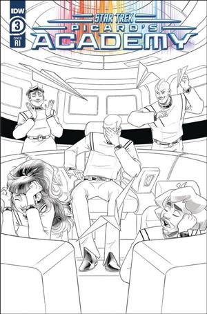 Star Trek: Picard's Academy issue 3-C Sweeney Boo 1:10 B&W Cover
