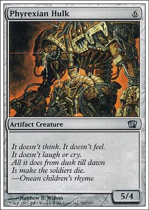 Magic the Gathering: 8th Edition (Base Set) card 310 Phyrexian Hulk