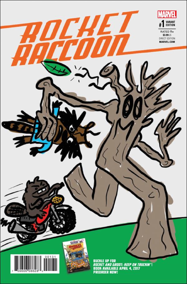 Rocket Raccoon (2017) issue 1-C Tom Angleberger Cover