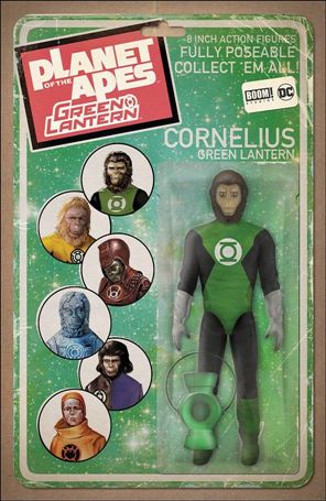 Planet of the Apes/Green Lantern issue 1-B David Ryan Robinson Action Figure Cover