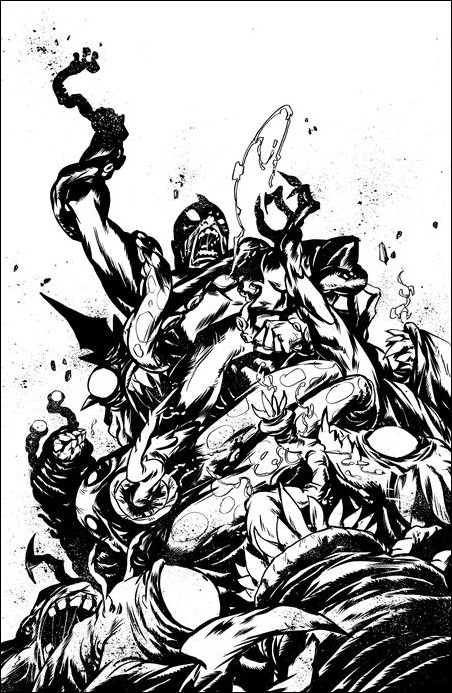 Ultramega issue 8-C Sanford Greene 1:10 Black & White Virgin Cover