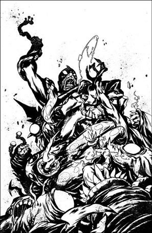 Ultramega issue 8-C Sanford Greene 1:10 Black & White Virgin Cover