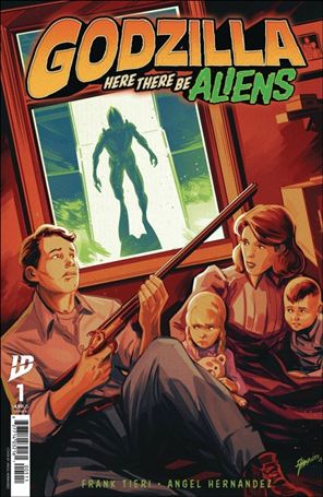 Godzilla: Here There be Aliens issue 1-B Ángel Hernández Cover