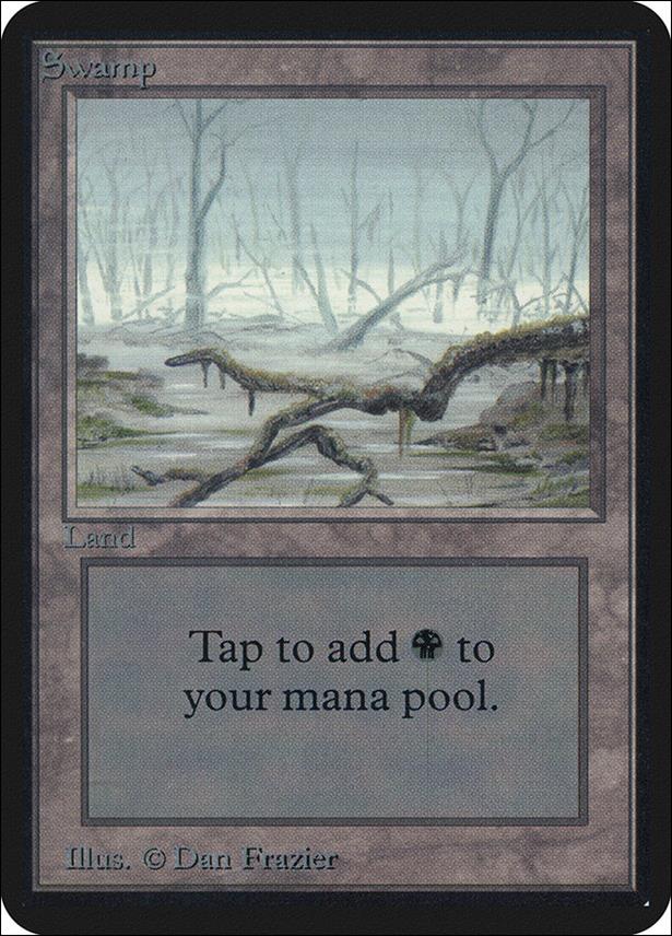 Magic the Gathering: Limited Edition Alpha (Base Set) card 288 Swamp