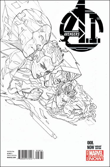 Avengers A.I. issue 8-C Christian Ward 1:100 Sketch Cover