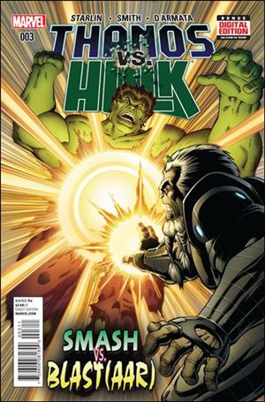 Thanos vs Hulk issue 3 Jim Starlin Cover