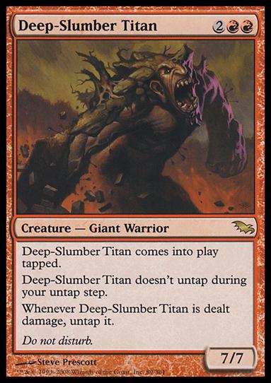 Magic the Gathering: Shadowmoor (Base Set) card 89 Deep-Slumber Titan