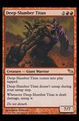 Magic the Gathering: Shadowmoor (Base Set) card 89 Deep-Slumber Titan