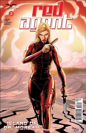 Red Agent: Island of Dr. Moreau issue 3 Drew Edward Johnson Cover