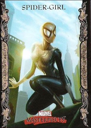 2007 Marvel Masterpieces (Parallel Gold Border Base Set) card 78 Spider-Girl
