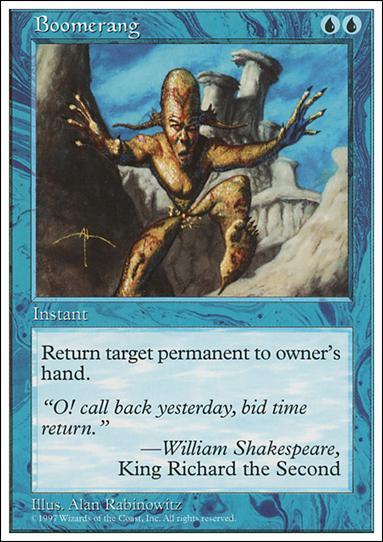 Magic the Gathering: 5th Edition (Base Set) card 75 Boomerang