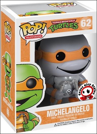 POP! Television figure 62-C Michelangelo (Greyscale) Coast City Styles 1/2000