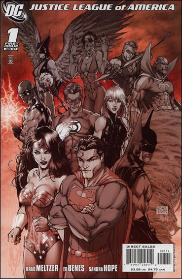 Justice League of America (2006) issue 1-G Michael Turner Red Cover (4th Printing)